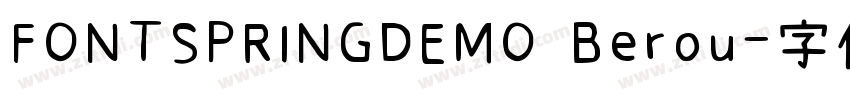 FONTSPRINGDEMO Berou字体转换